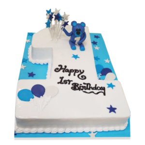 1st Birthday Cake | Send 1st Birthday Cake | Personalised 1st Birthday Cake | M&H Bakery