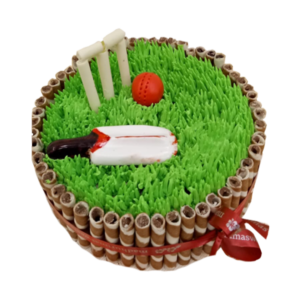 Cricket Cake | Send Online Cricket Pitch Fondant Cake | M&H Bakery