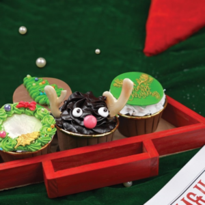 Christmas Special Cup Cake Box 4 Pieces